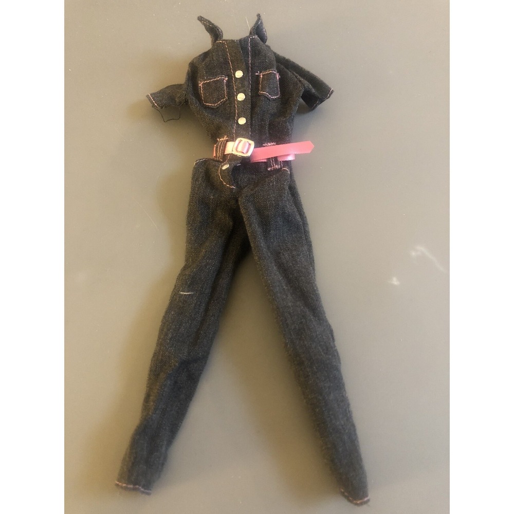 1997 Barbie Mattel Fashion Avenue Authentic Jeans Fashion 19179 Denim Jumpsuit